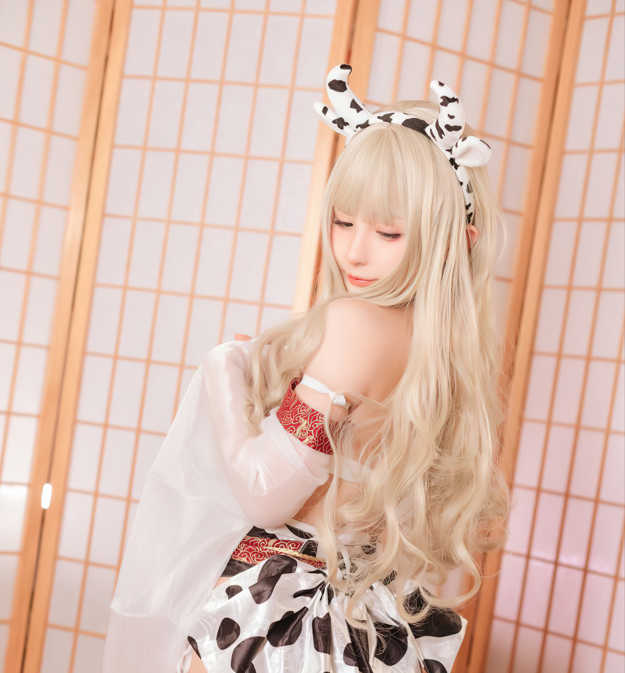 樱井宁宁cos女巫+和服写真套图