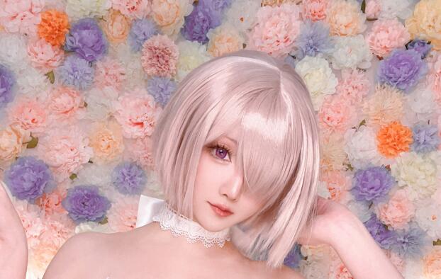 星之迟迟cos巴尔的摩＋ 玛修婚纱写真+视频合集