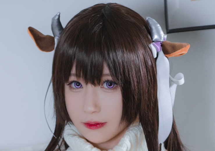 西园寺南歌cos碧蓝航线恶毒兔女郎+竞泳史莱姆+牛牛毛衣写真+视频